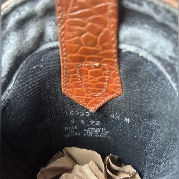 Dingo Women’s Western Cowboy Boots Two-Tone Leather Vintage Style Size 6.5M - Picture 8 of 8